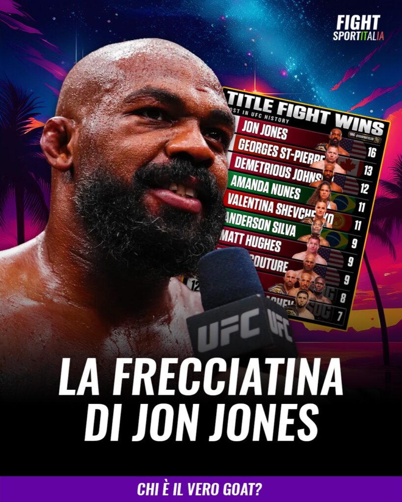 Jon Jones chiede ai fan chi sarà il prossimo ad arrivare a 16 match pe